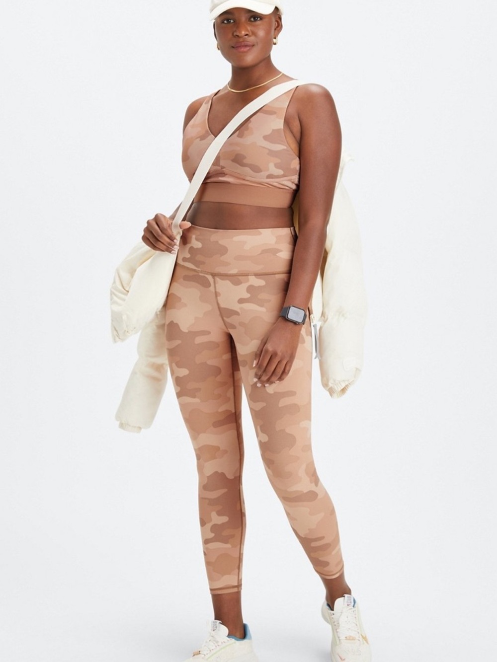 Fabletics PowerHold® High-Waisted 7/8 Legging And Top - Teddy Camo Size 2x